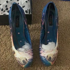 Unique fun unicorn glitter heels